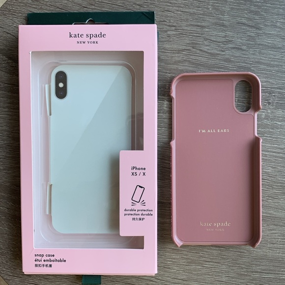 Kate Spade iPhone XS / X Pink Sparkles - Picture 5 of 7